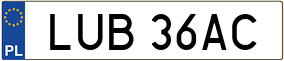 Trailer License Plate